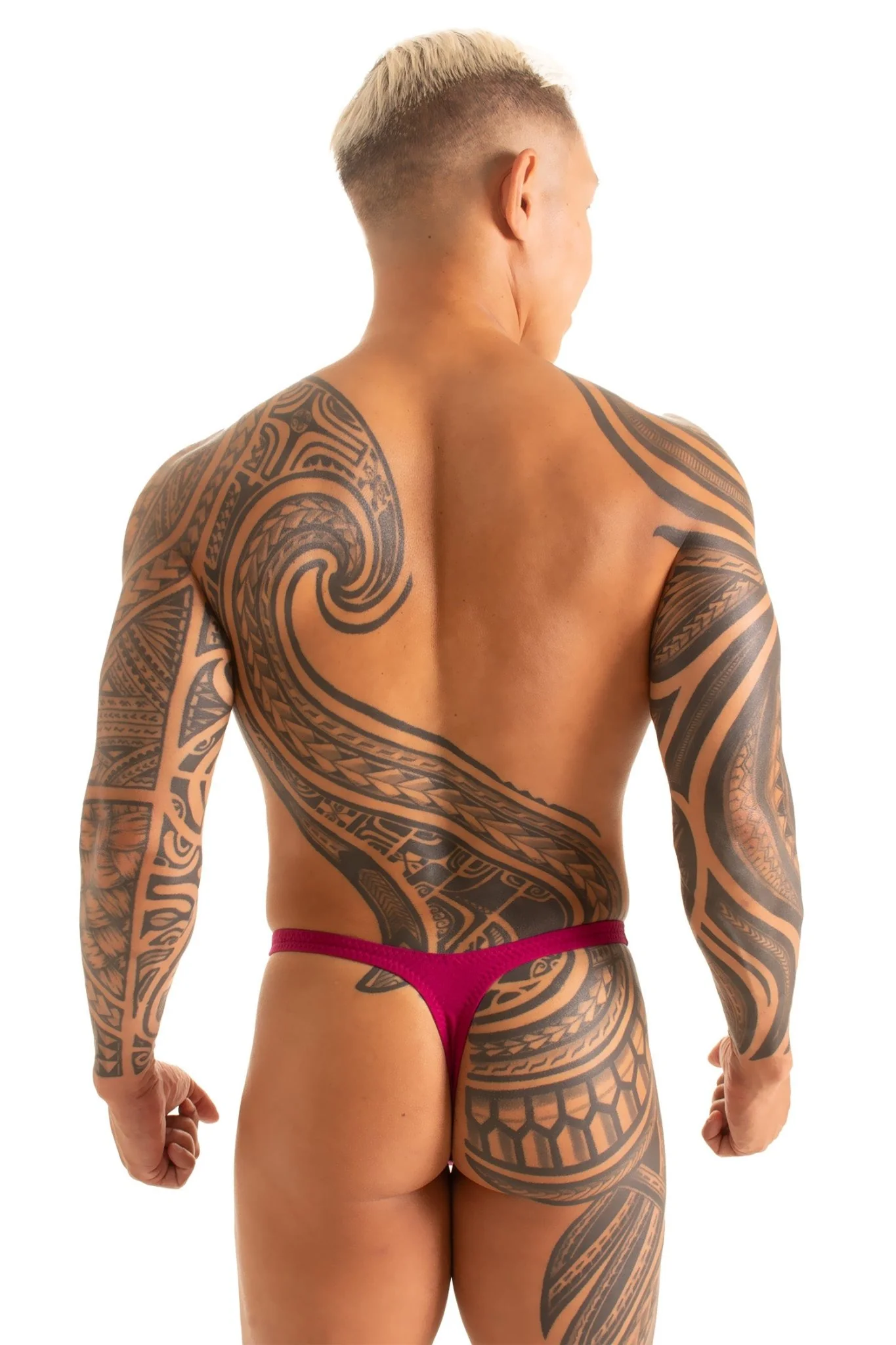 M77V - Mens Underwear Micro Pouch Thong - Solid - Image 2