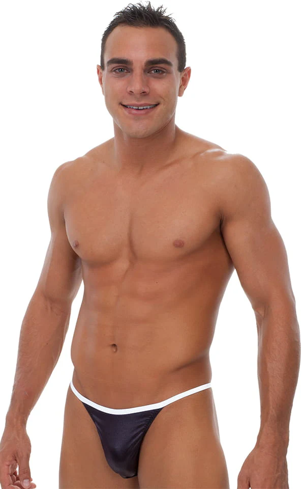 M33 - Mens Banded High Cut 1/2 Back Bikini - Wet Look
