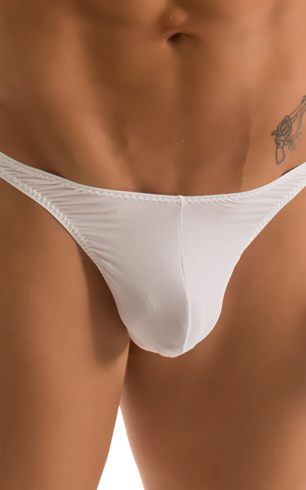 M67 - Mens Classic T Back Thong - Solid Sheer Semi Sheer - Image 47