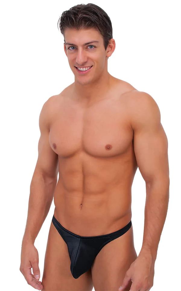 M60X - Mens Exotic Dancer Flopper Thong PROLining - Wet Look