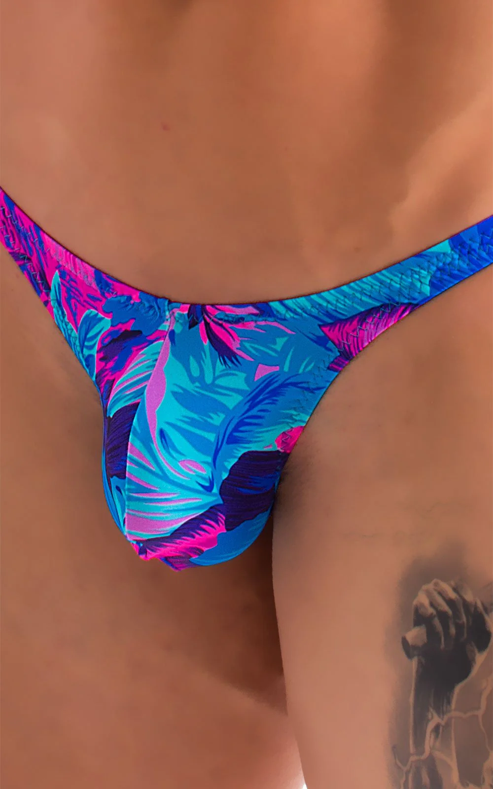 M77 - Mens Micro Pouch Swimsuit Thong - Prints - Image 37