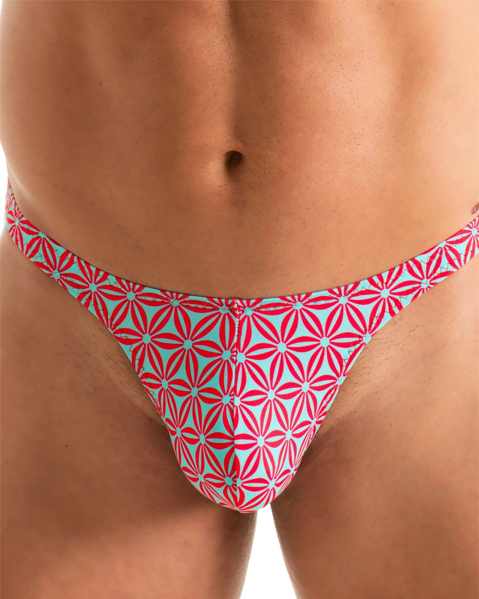 M77 - Mens Micro Pouch Swimsuit Thong - Prints - Image 53