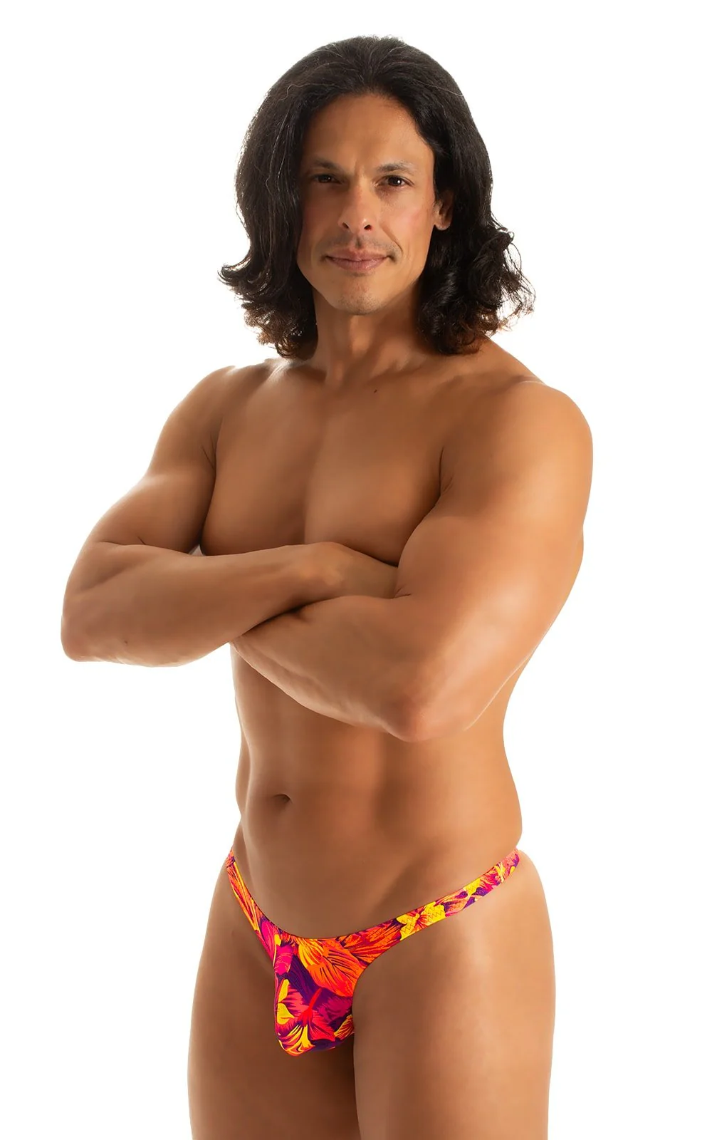 M77 - Mens Micro Pouch Swimsuit Thong - Prints - Image 8