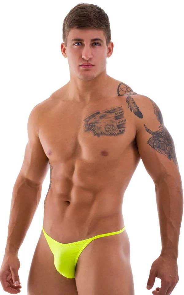 M66 - Mens Micro String Rio Bikini - Solid Sheer Semi Sheer