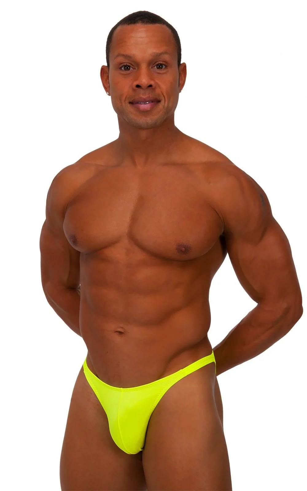 M63POS - Mens Posing Suit Competition Bikini Cut - Solids - Image 6