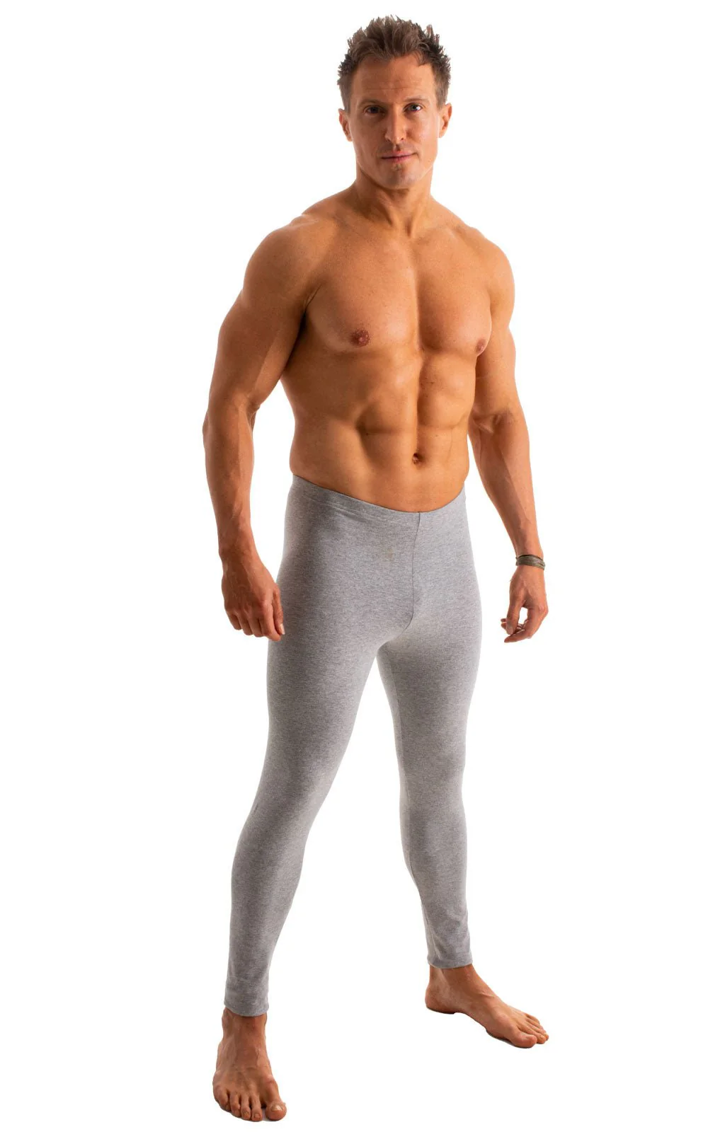 A4M - Mens Regular Waist Leggings - Solids - Image 3