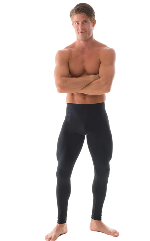 A4M - Mens Regular Waist Leggings - Solids - Image 6