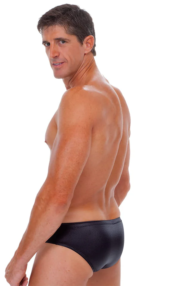 M36 - Mens Rivera Swimsuit Brief - Wet Look - Image 2