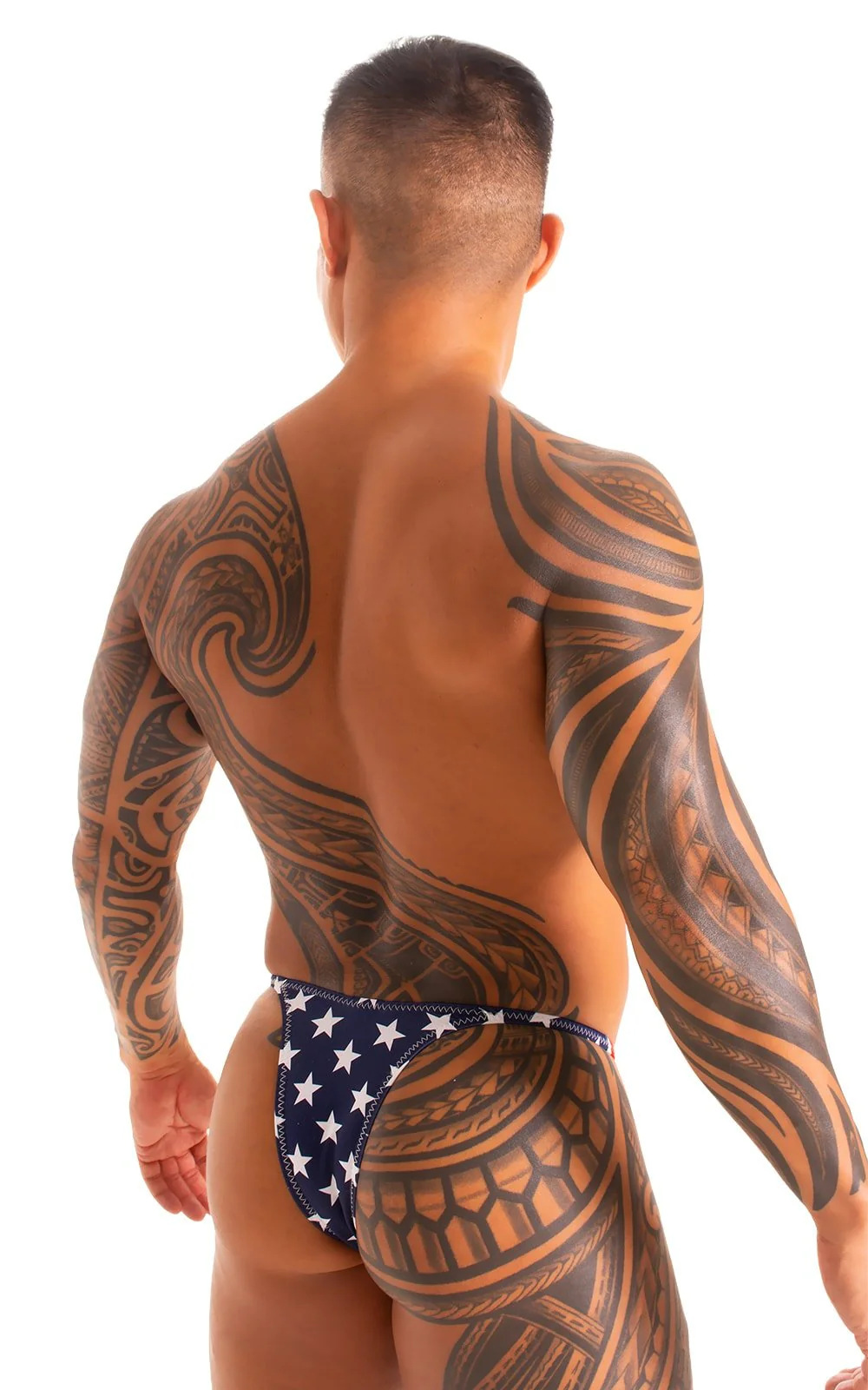 M57 - Mens Skinny Side Skimpy Back Bikini - Prints - Image 11