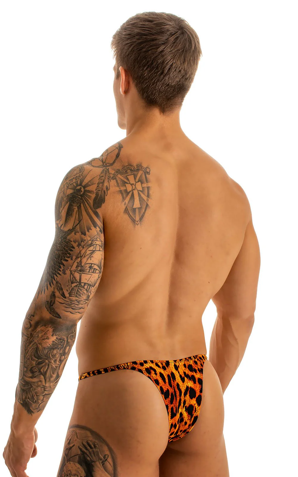 M57 - Mens Skinny Side Skimpy Back Bikini - Prints - Image 32