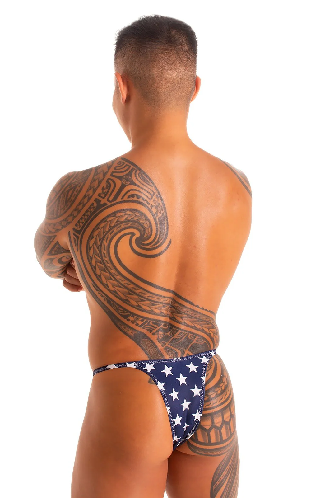 M57 - Mens Skinny Side Skimpy Back Bikini - Prints - Image 8