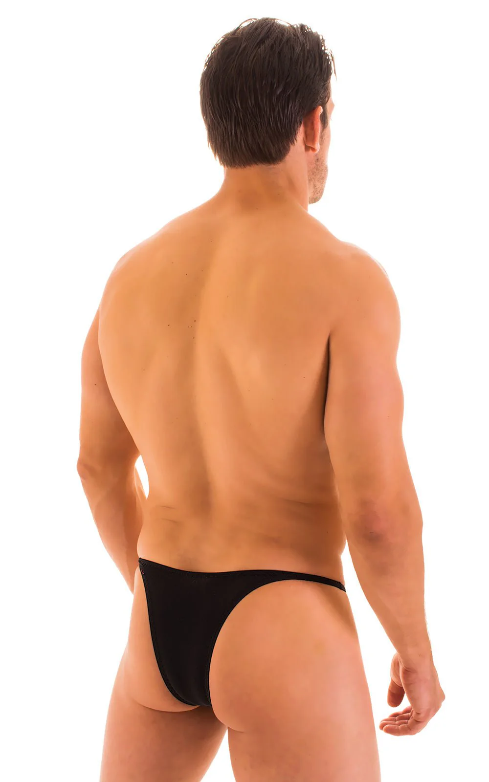 M57 - Mens Skinny Side Skimpy Back Bikini - Solid Sheer Semi Sheer - Image 22