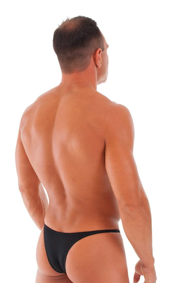 M57 - Mens Skinny Side Skimpy Back Bikini - Solid Sheer Semi Sheer - Image 34