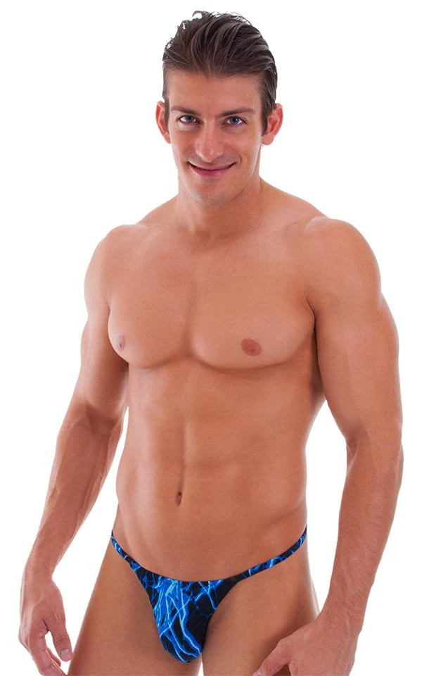 M25 - Mens Skinny Side Smooth Pouch Swim Thong - Prints