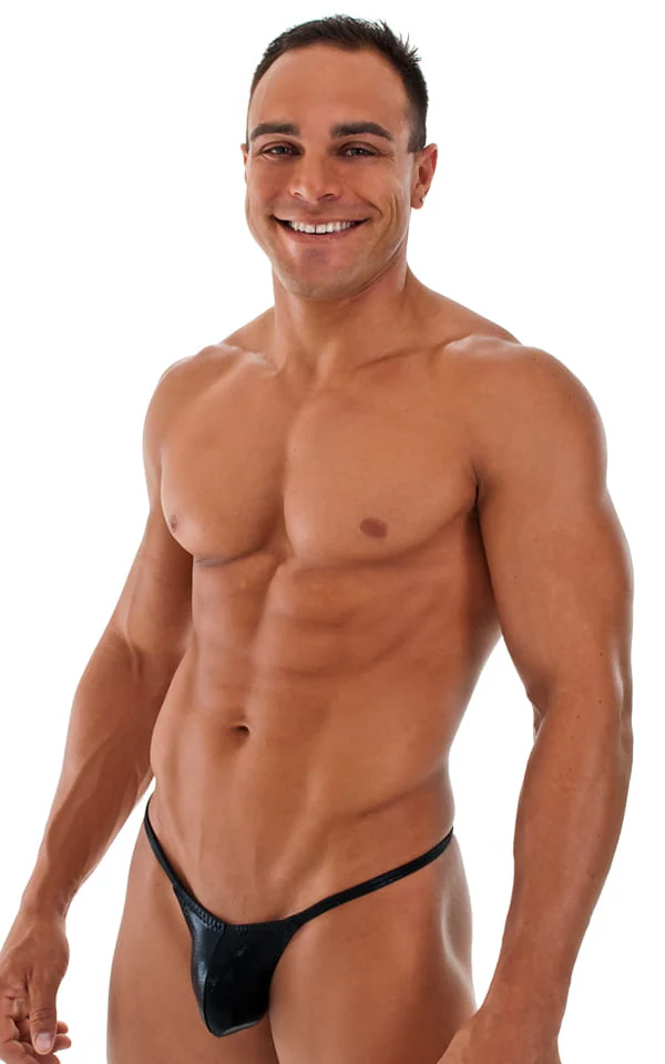 M55 - Mens Stuffit Pouch G String Swimsuit - Metallics - Image 15