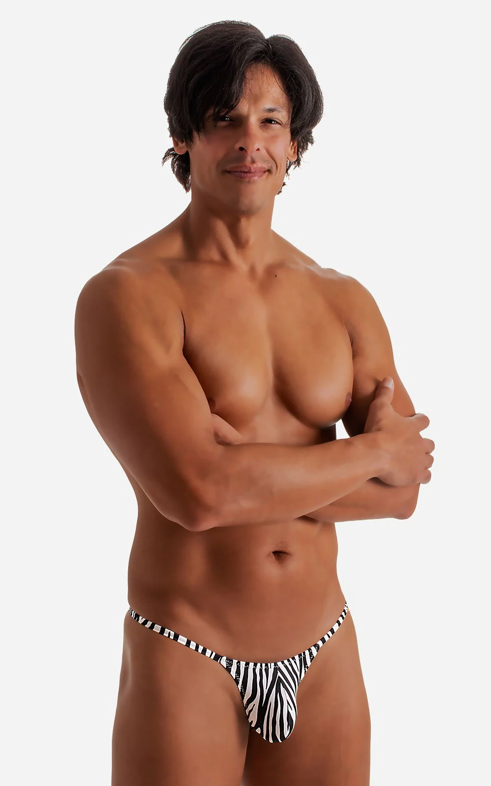 M55 - Mens Stuffit Pouch G String Swimsuit - Prints - Image 10