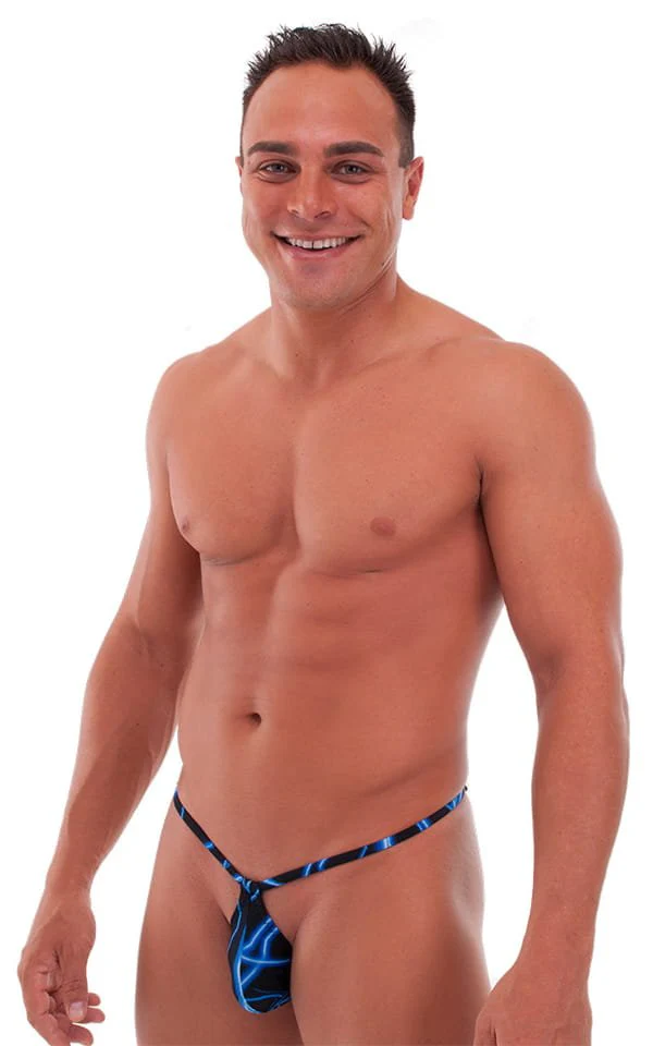 M52 - Mens Teardrop G String Swimsuit - Prints