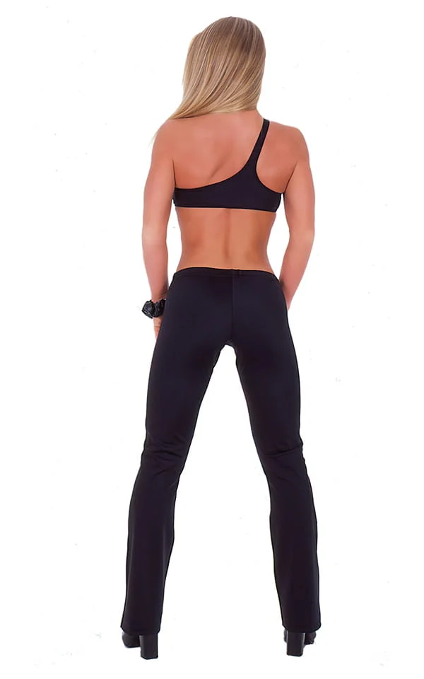 T7 - Womens Front Cut out Asymmetrical Swimsuit Top - Metallics - Image 4