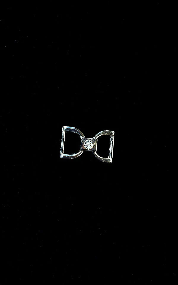 B81CN101S - Womens Micro G String Bottom with Silver Ornaments - Solids - Image 7