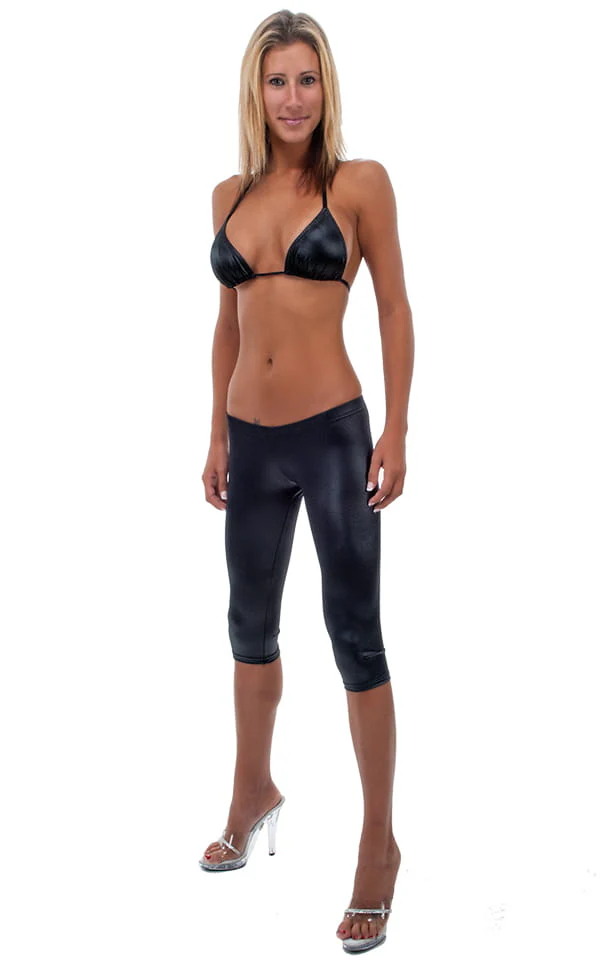T43 - Womens Shaped Triangle Swimsuit Top - Metallics - Image 3