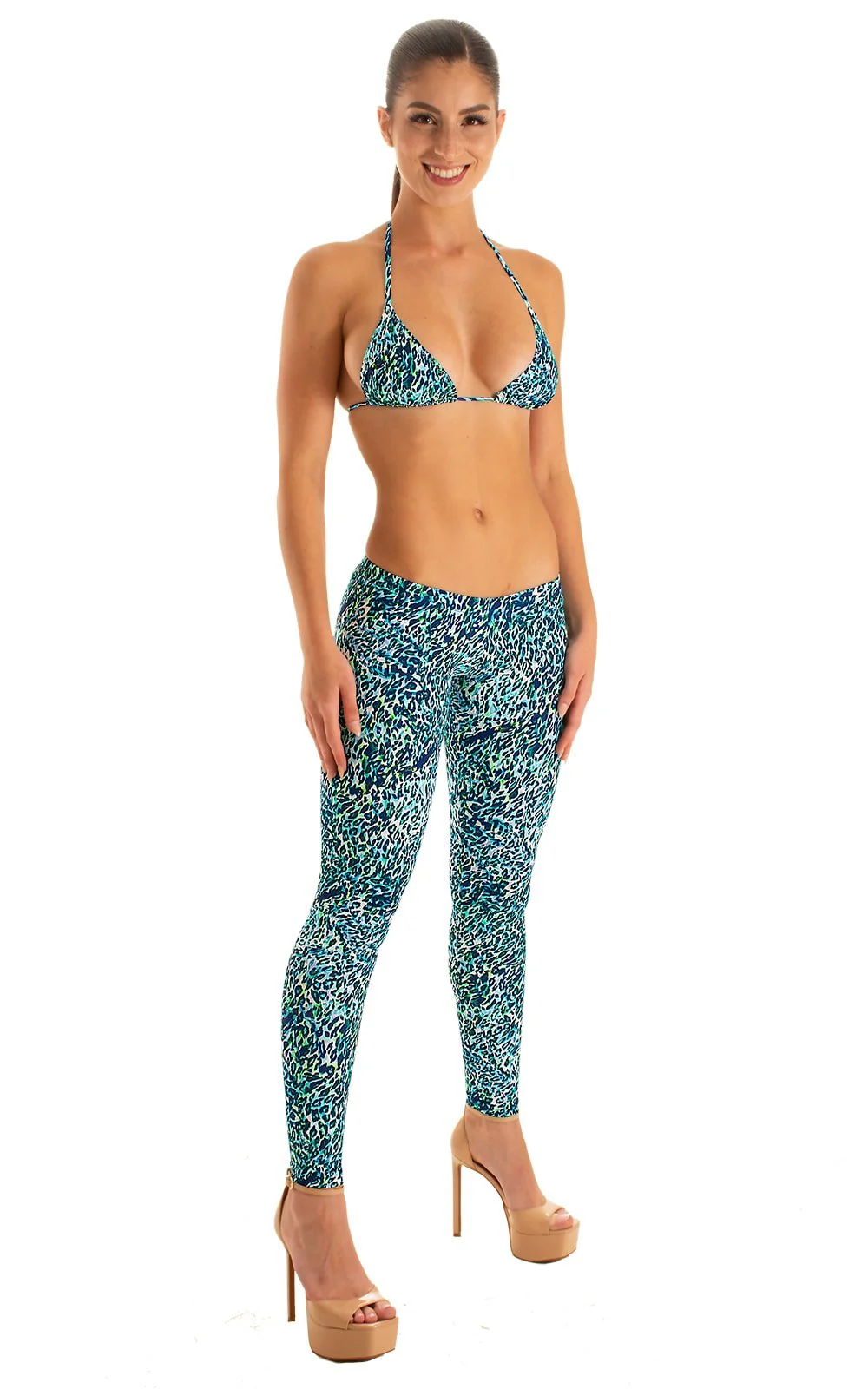 A19 - Womens Super Low Rise Fitness Leggings - Prints - Image 4