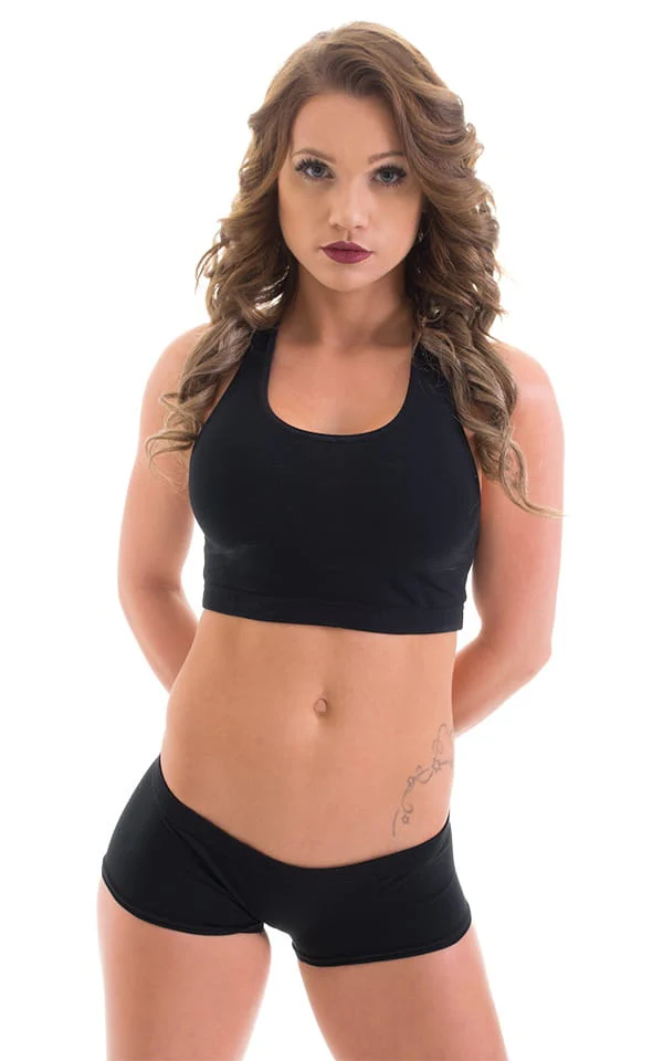 A22 - Womens Workout Booty Shorts - Solids